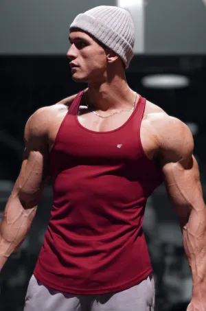 strong armor Fast-Dry Bodybuilding Workout Stringer - Maroon