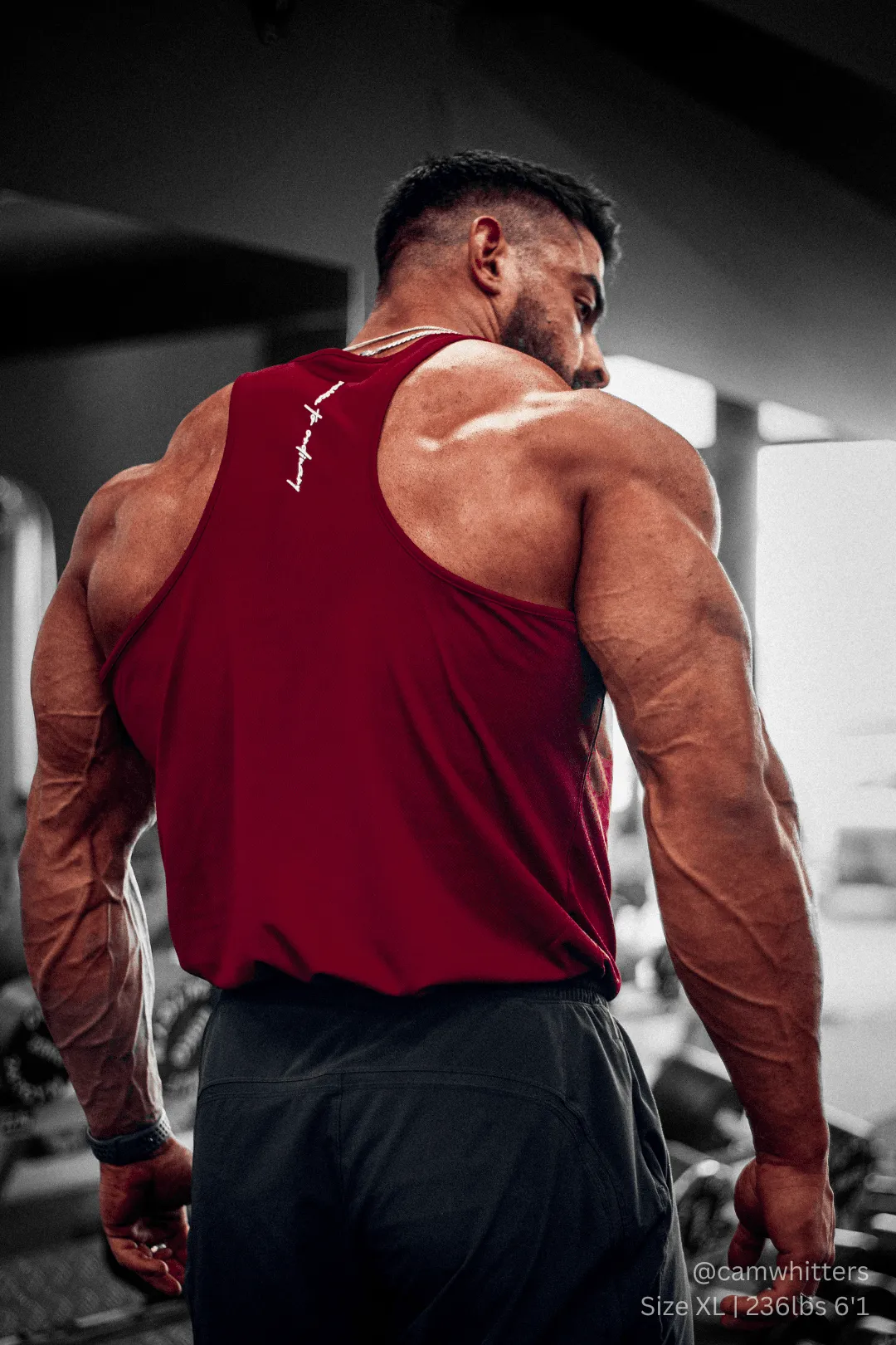 Seasonal Use Layered construction Fast-Dry Bodybuilding Workout Stringer - Maroon