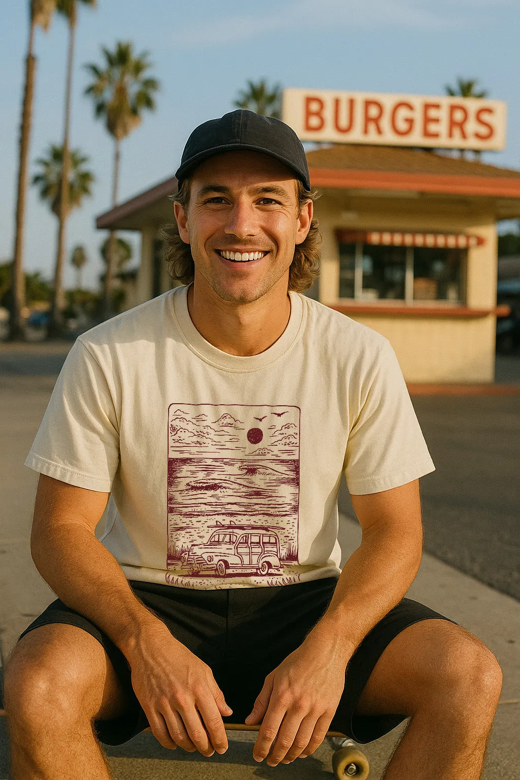 Woody Tee-Vintage Ivory Slim Fit Design Versatile Design