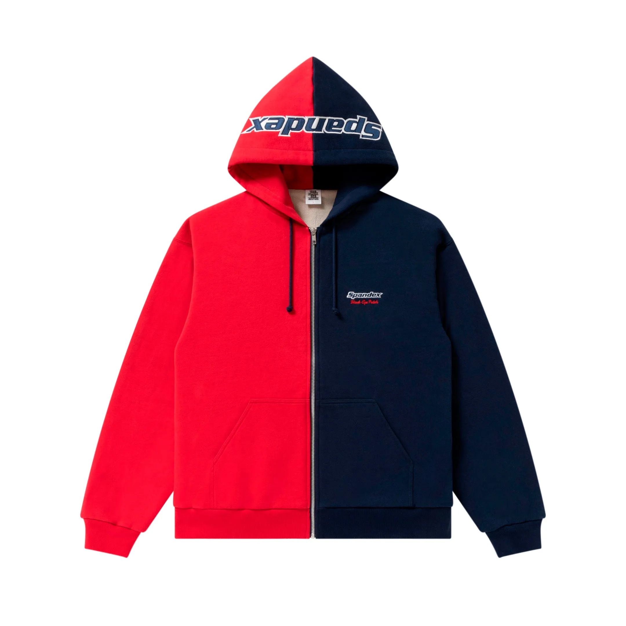 SPANDEX LOGO ZIP HOODIE MULTI graffiti print product designer prestige