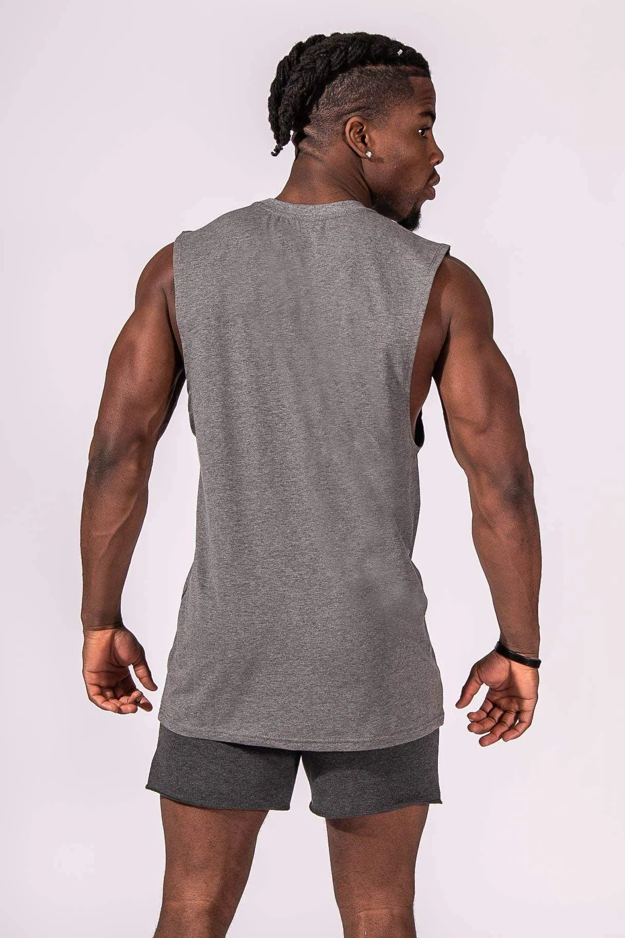Workout Muscle Tee - Gray City Style Improvement - possible