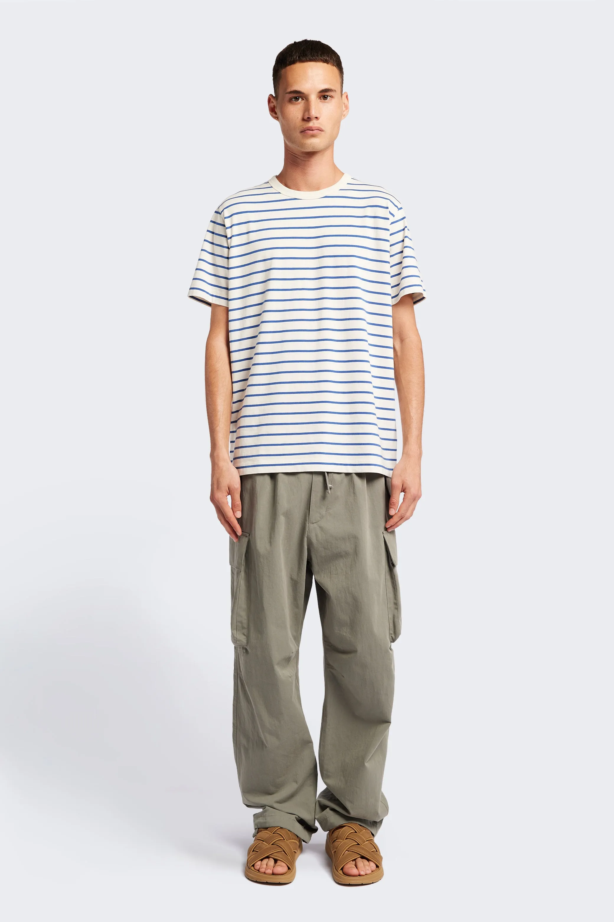 Radius T-Shirt Blue Stripe Trendy Fabric StretchComfortWeave