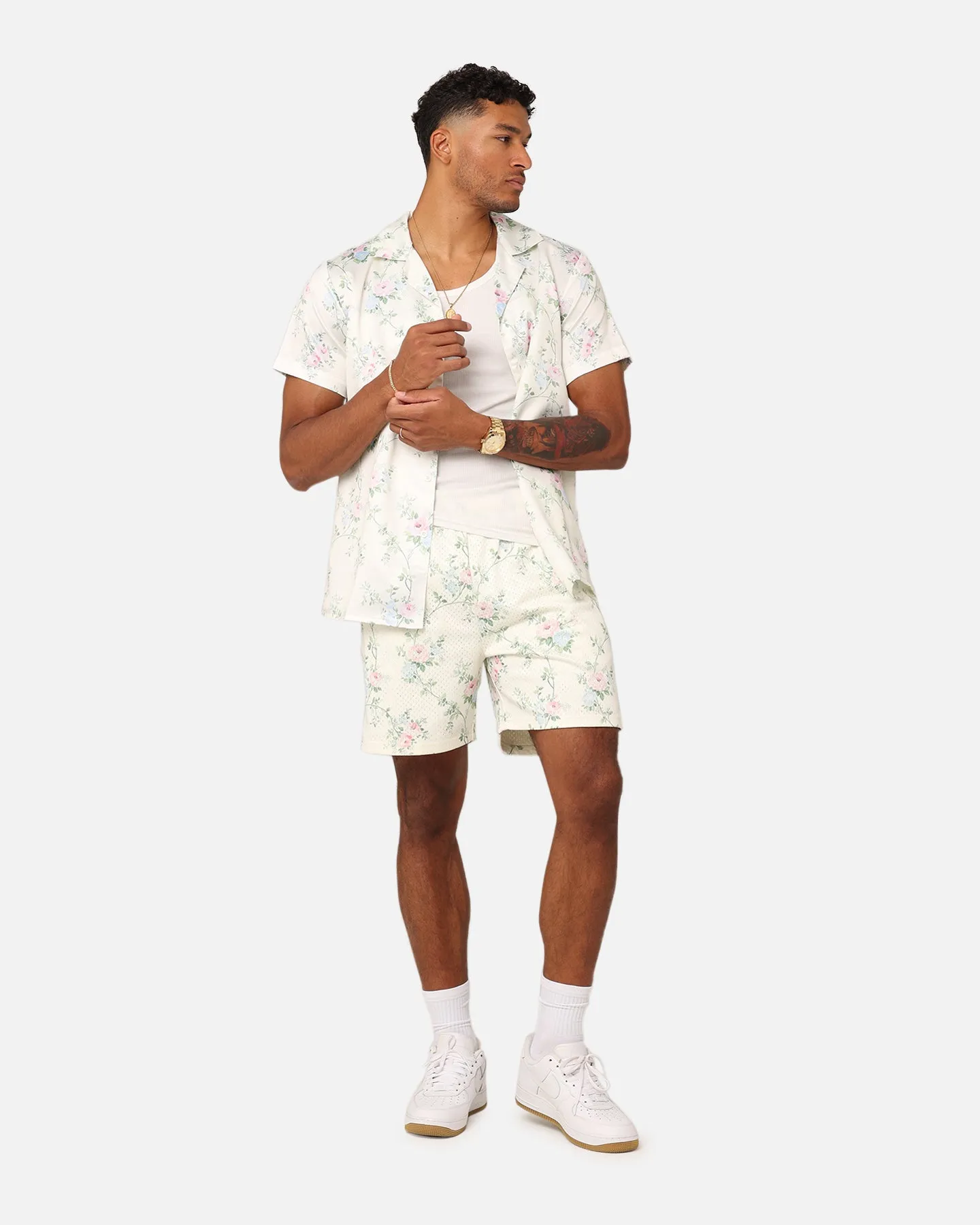 meditation wear XXIII Anthony Mesh Shorts Cream/Blue/Pink