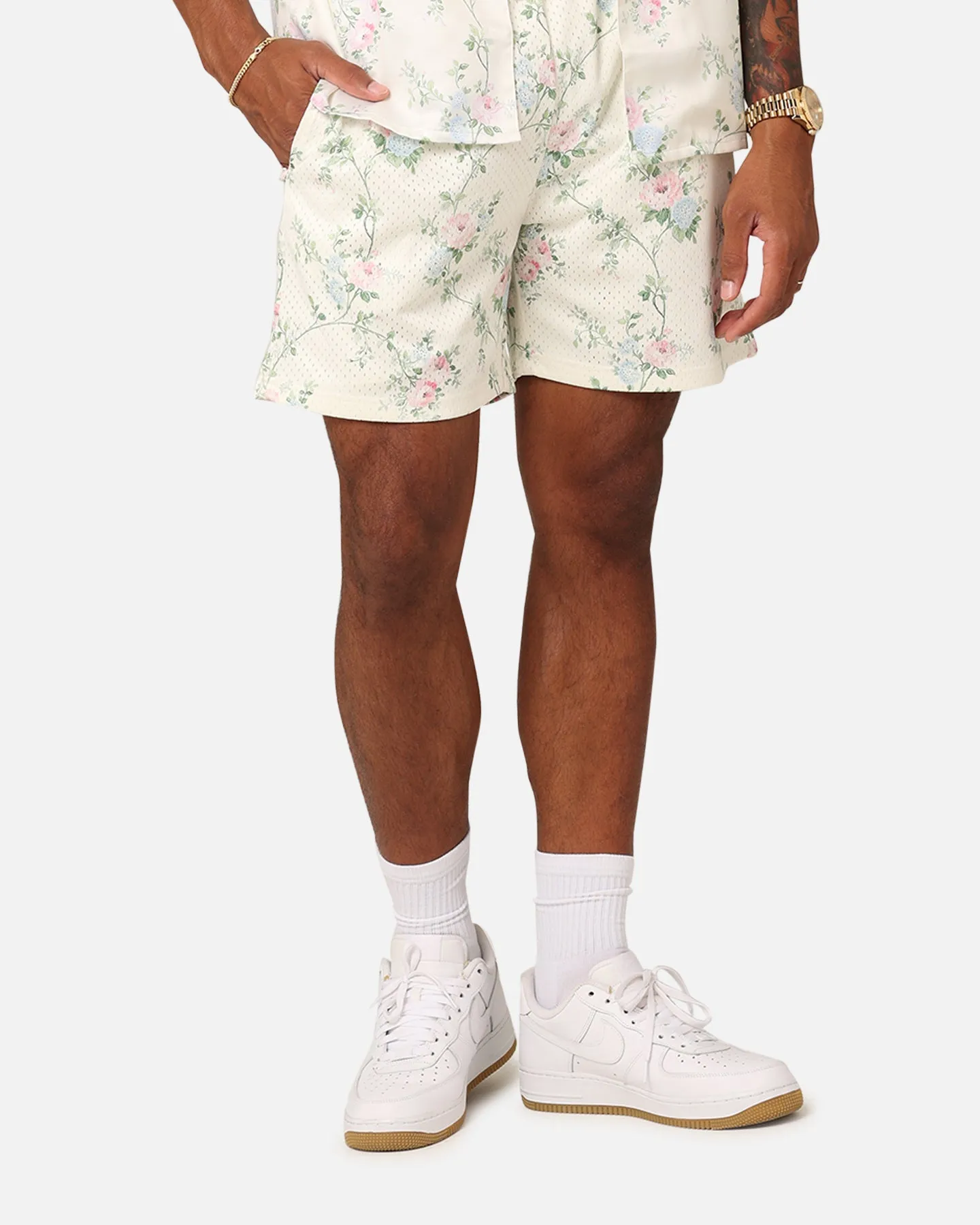 XXIII Anthony Mesh Shorts Cream/Blue/Pink Sport Flex Wear