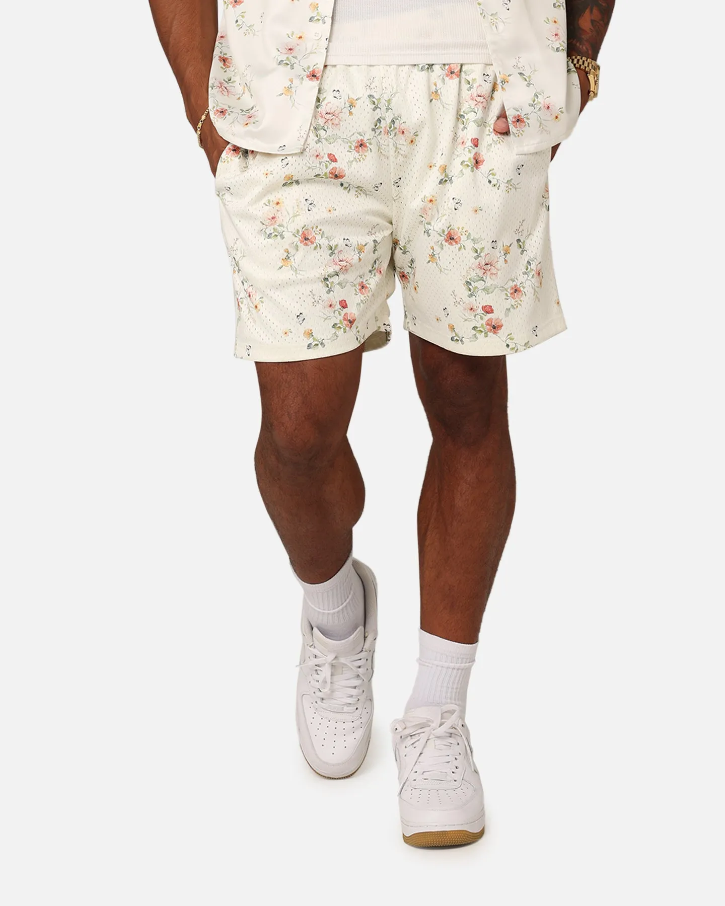 polo shirt Cool Fit XXIII Anthony Mesh Shorts Cream/Red/White