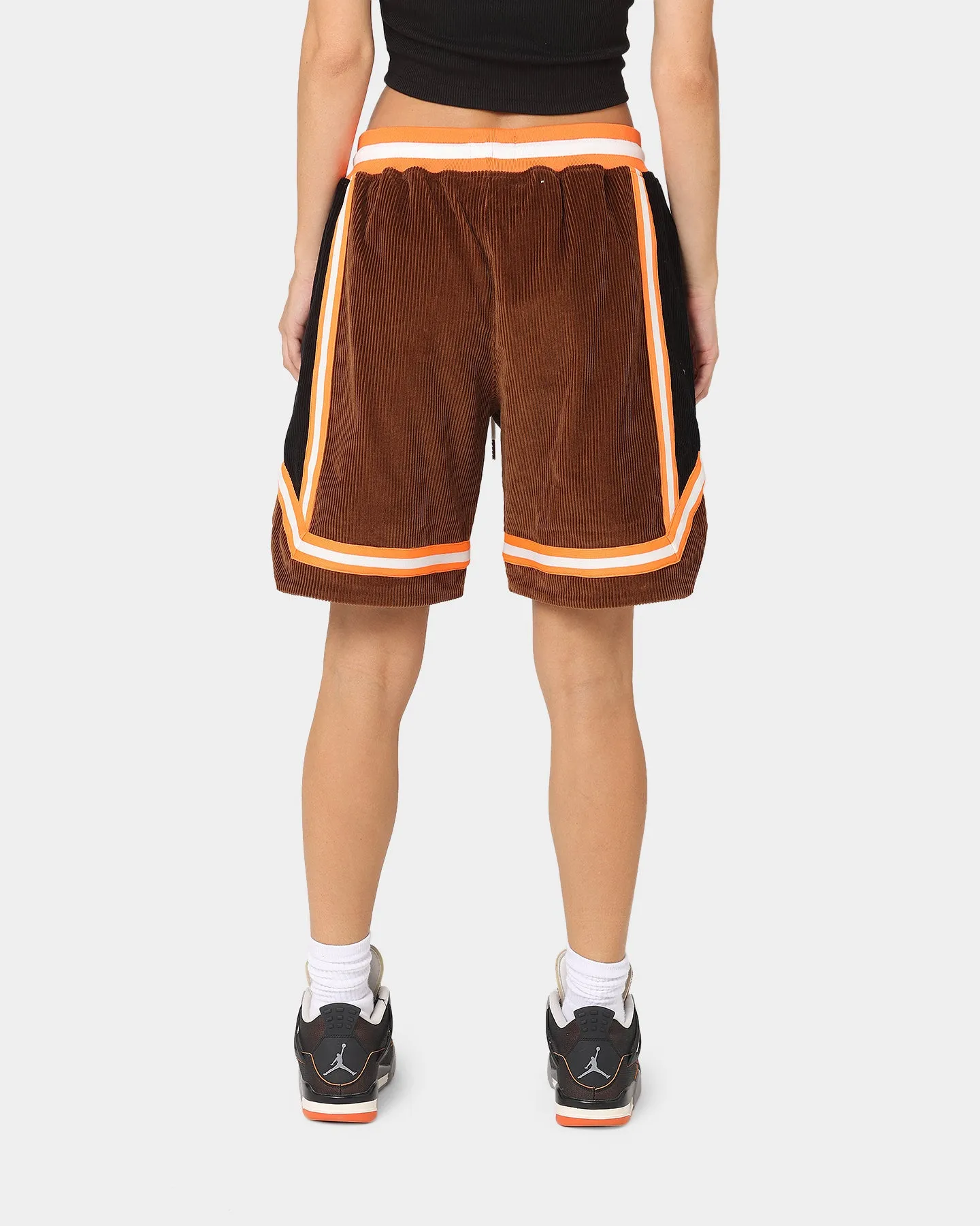 XXIII Arklow Corduroy Basketball Shorts Brown Static Free Finish