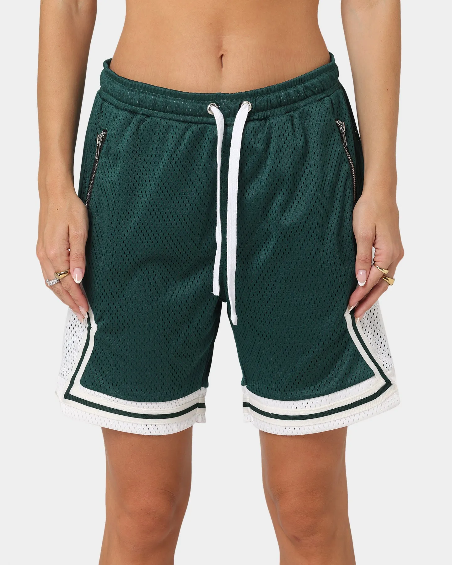No Slip Gripper XXIII Auden Basketball Shorts Forest