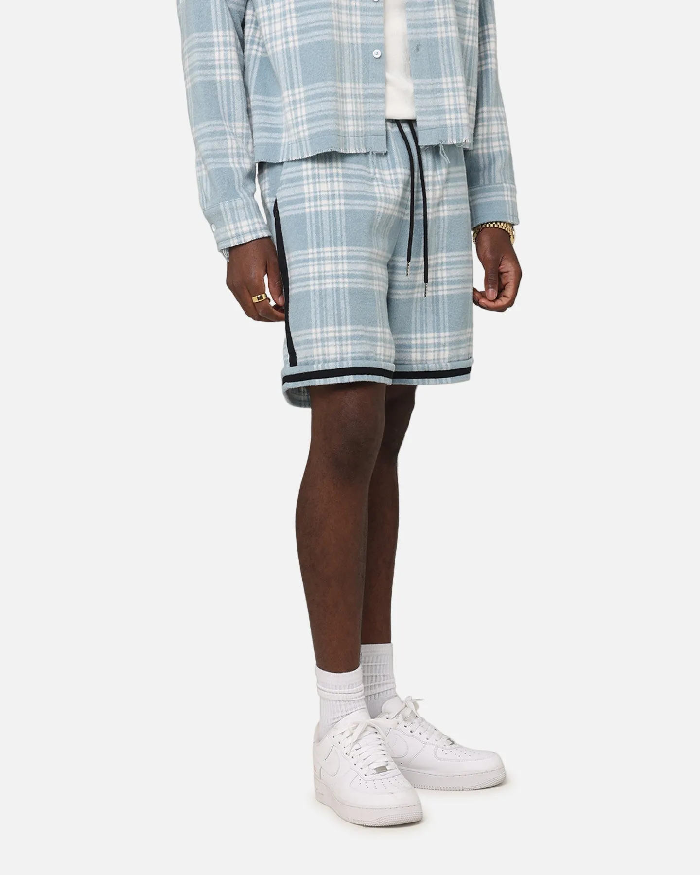 XXIII Plaid Ball Shorts Blue Everyday Fit