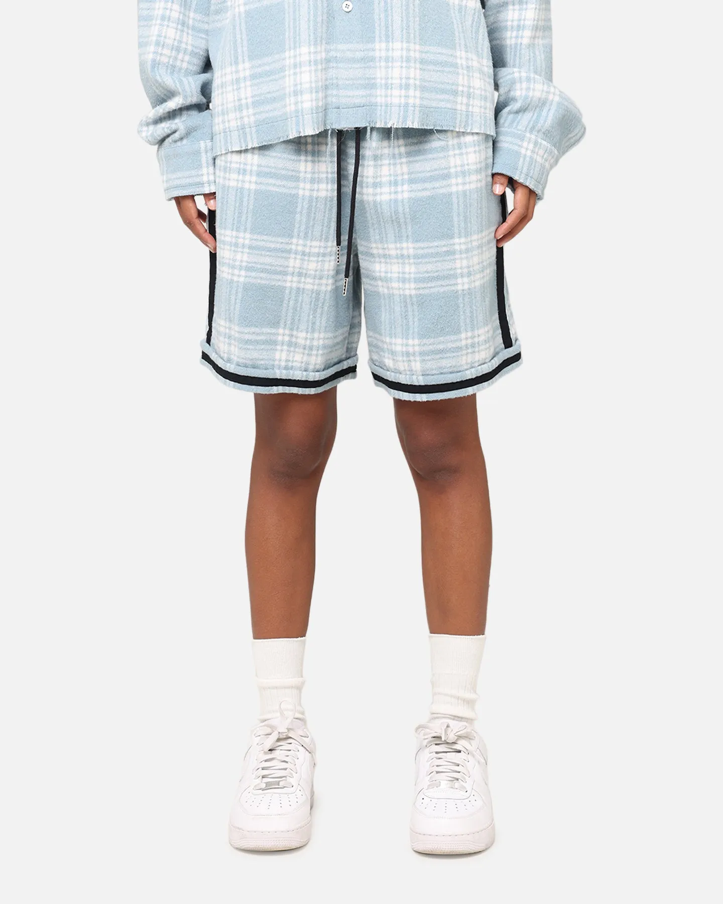 XXIII Plaid Ball Shorts Blue Warm Look