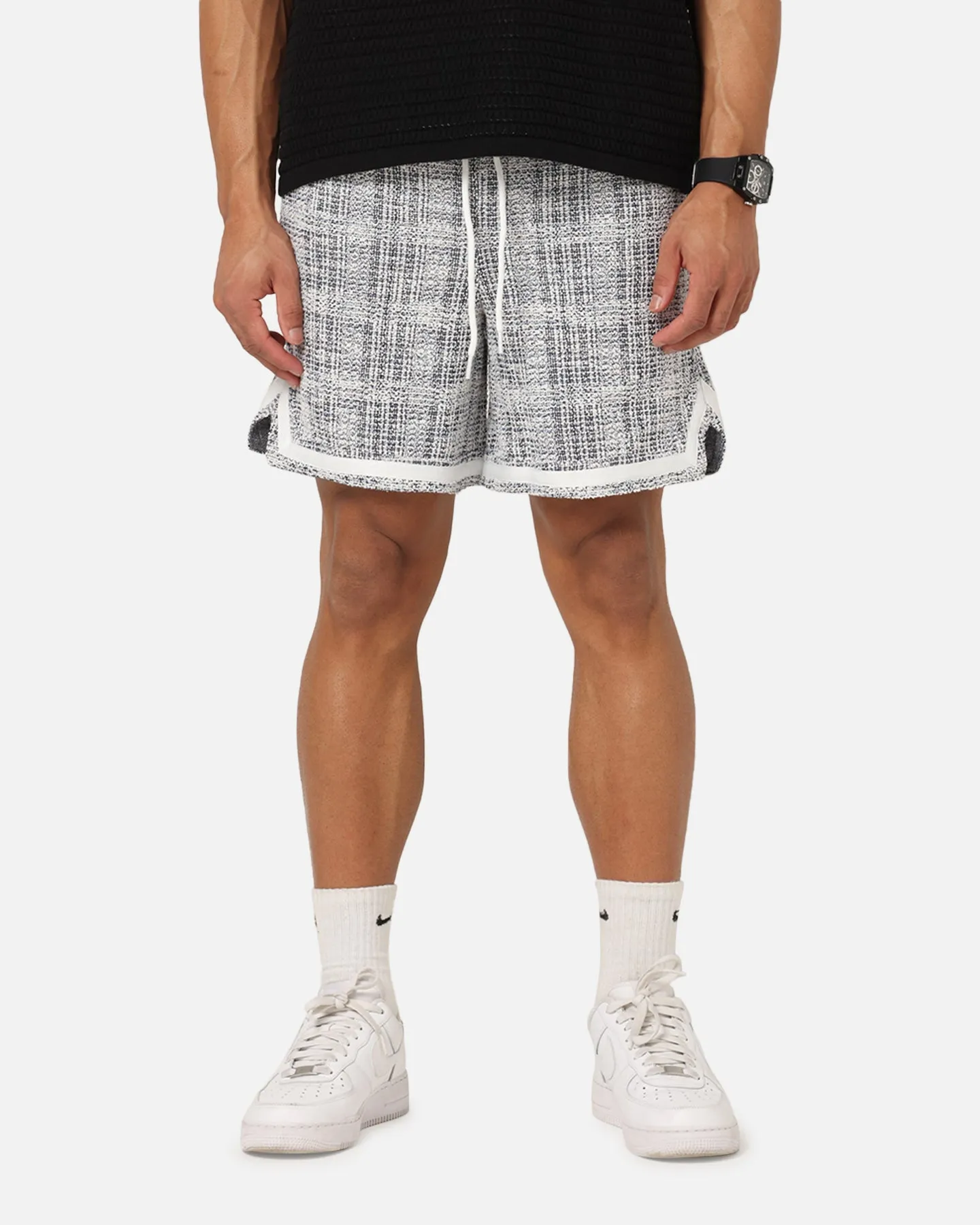XXIII Textured Ball Shorts Navy/Cream Chill Mode hiking clothes