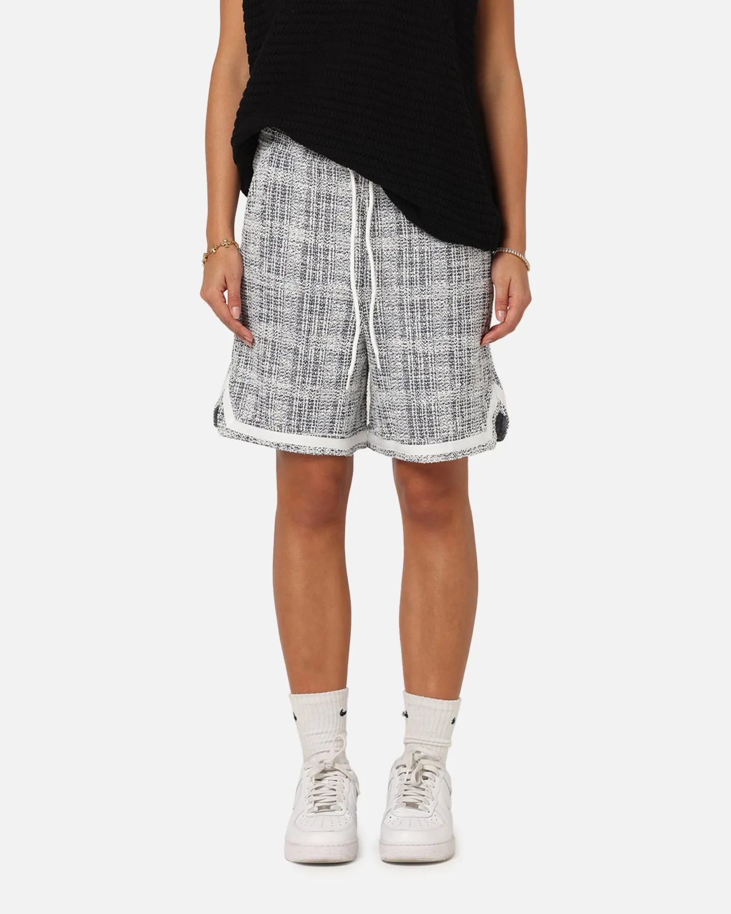 Soft Texture Multi Panel Cut XXIII Textured Ball Shorts Navy/Cream