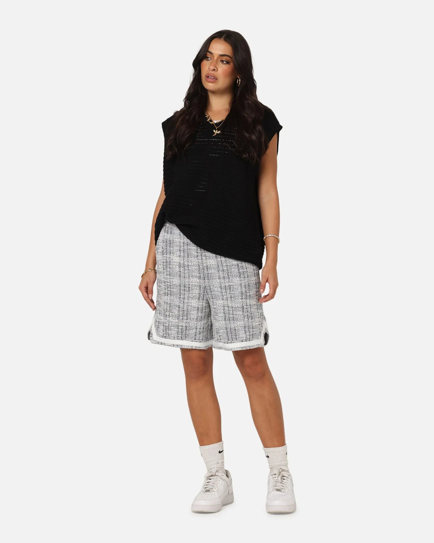 XXIII Textured Ball Shorts Navy/Cream snowboarding apparel Anti Odor Treatment