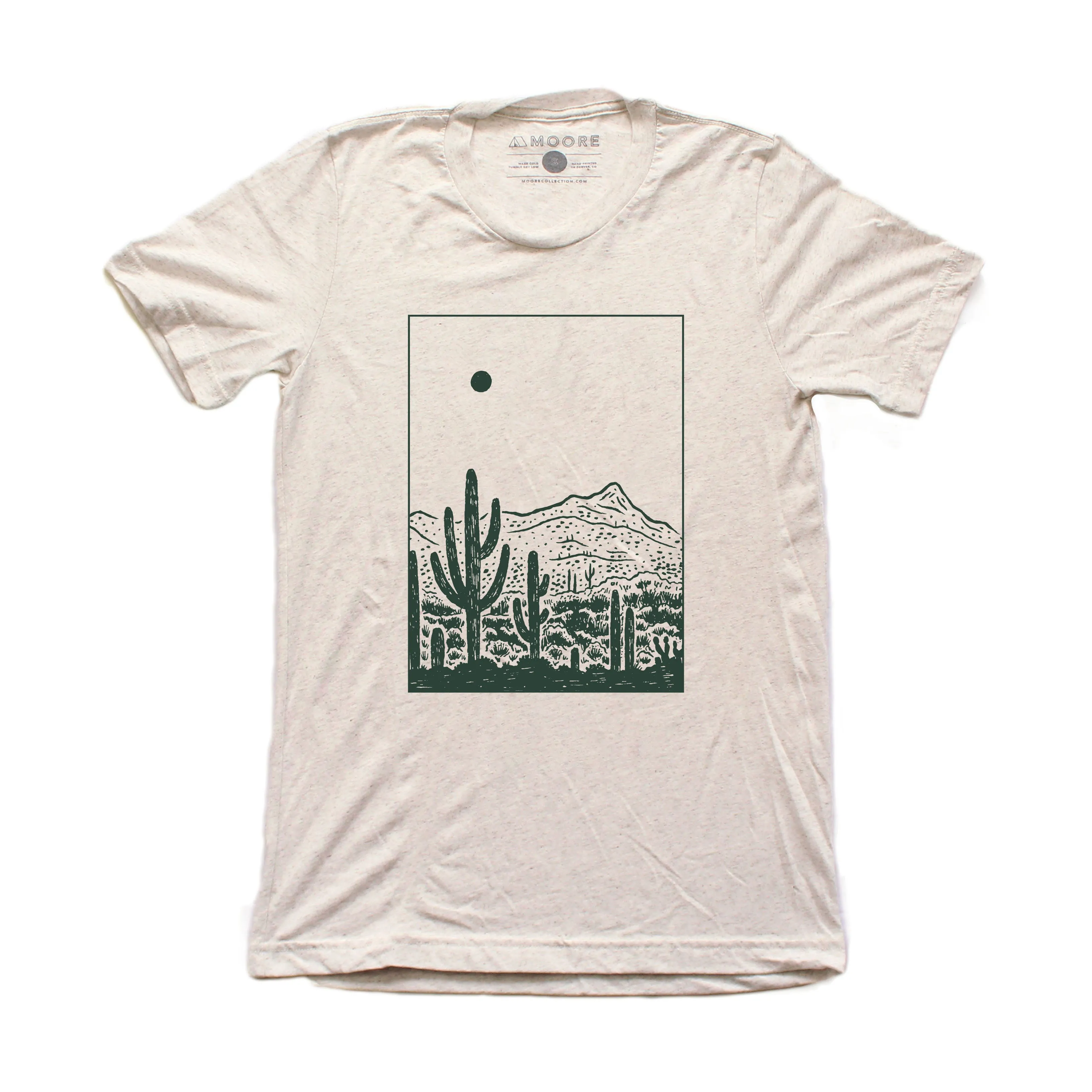 The Desert Tee-Oatmeal Eco Friendly Production All-Purpose Comfort
