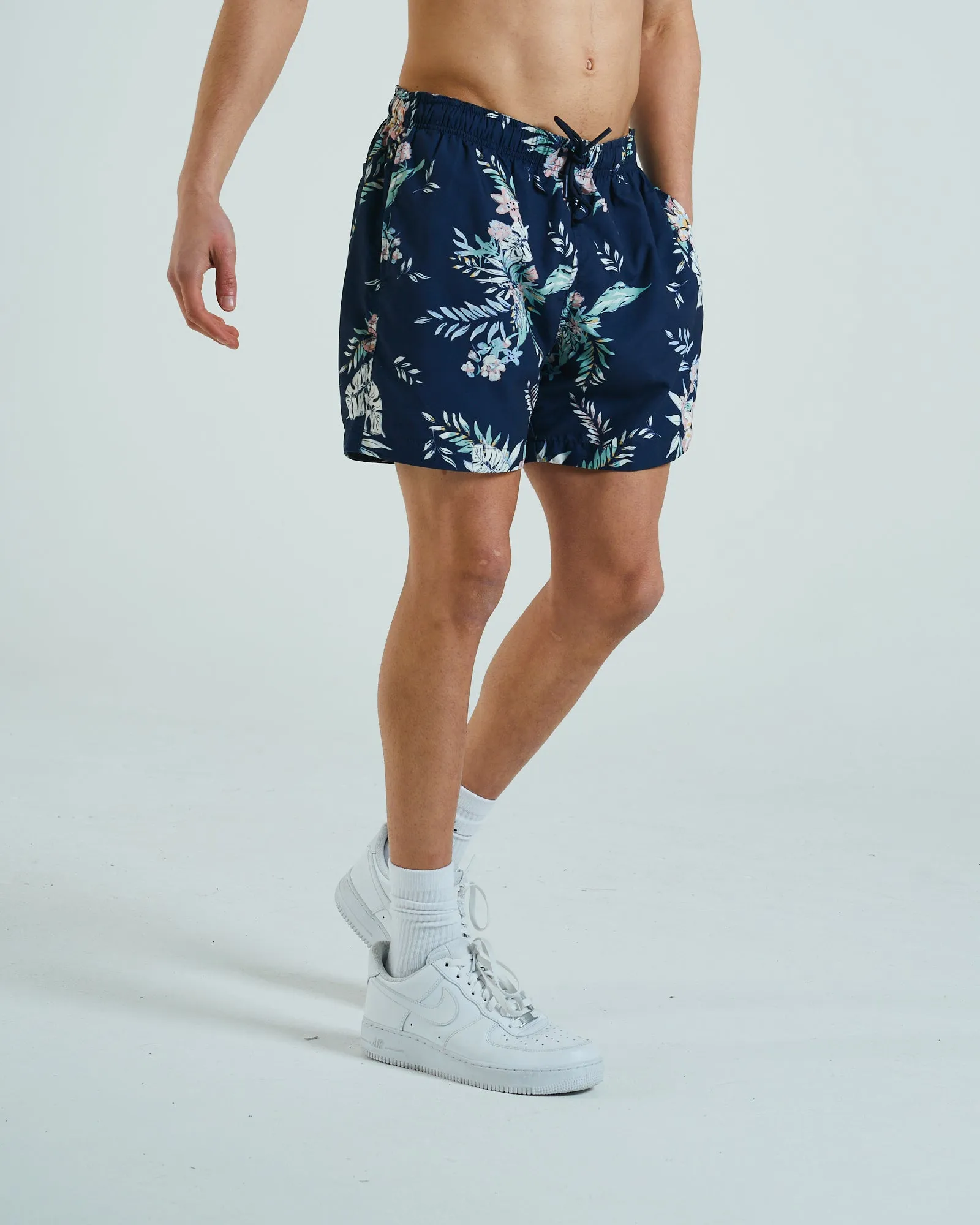 kids Zach Swim Short Floral Print