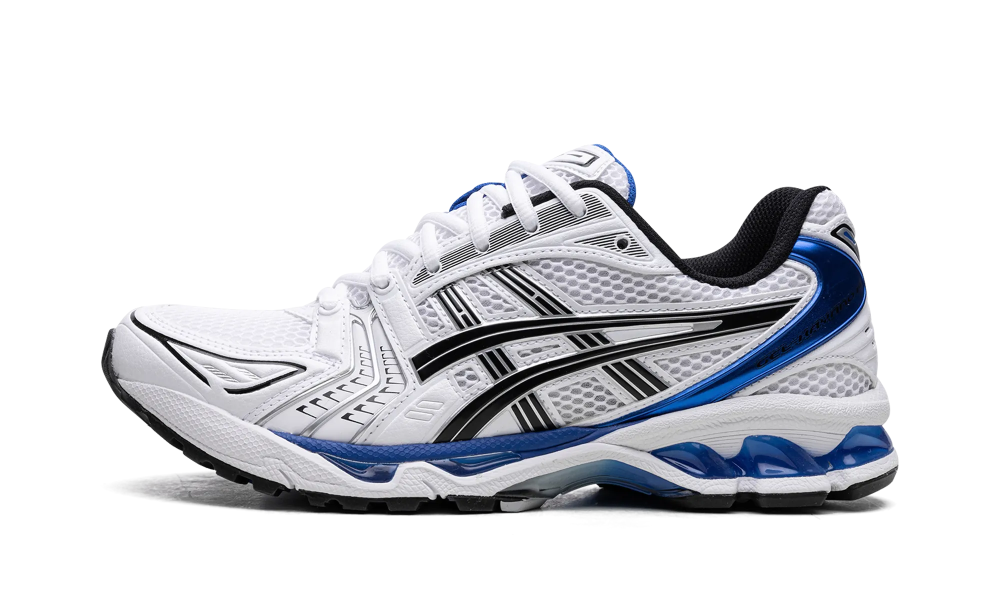 Gel Kayano 14 "White / Tuna Blue" Fit Freedom School Style