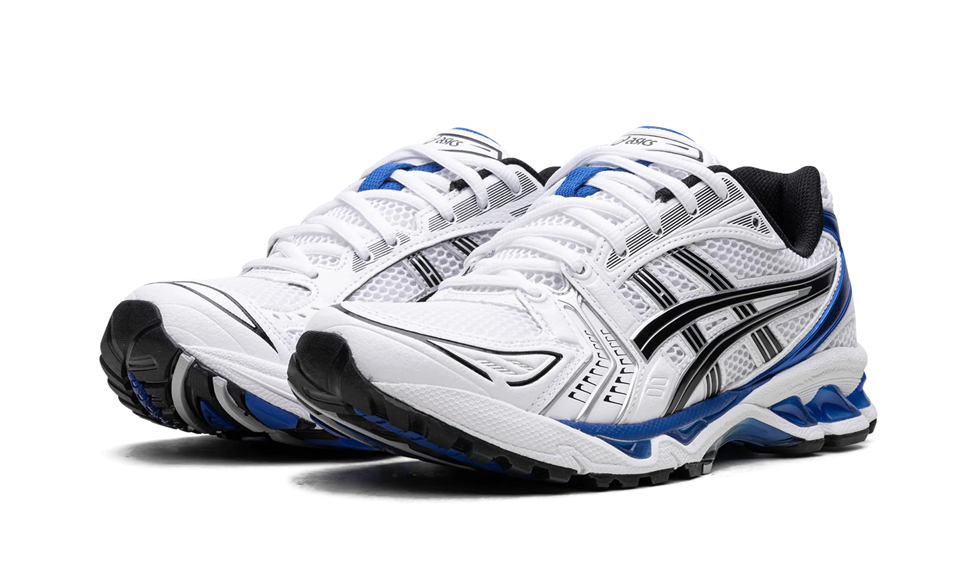 Gel Kayano 14 "White / Tuna Blue" Stable Stride Easy   To   Clean