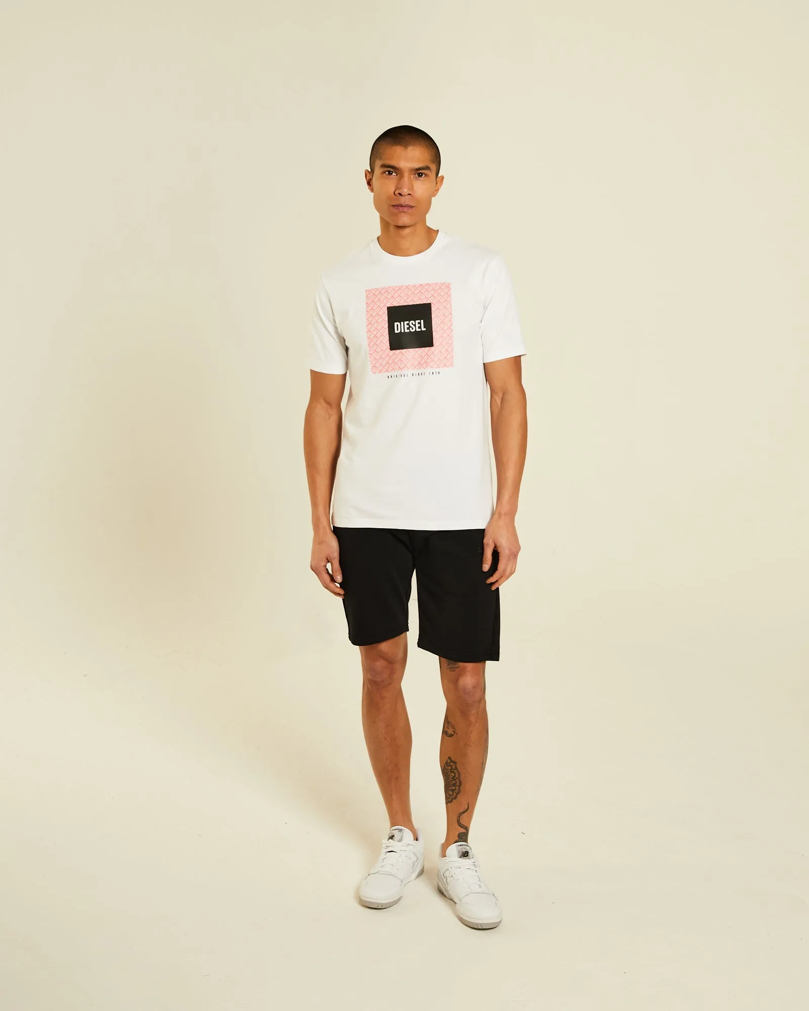 Idris Tee Optic White Soft Brushed Finish Ethically Sourced Cotton