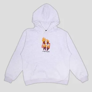 WKND Ashed Out Hoodie - Heather Grey comfortable for sitting Minimal Fashion