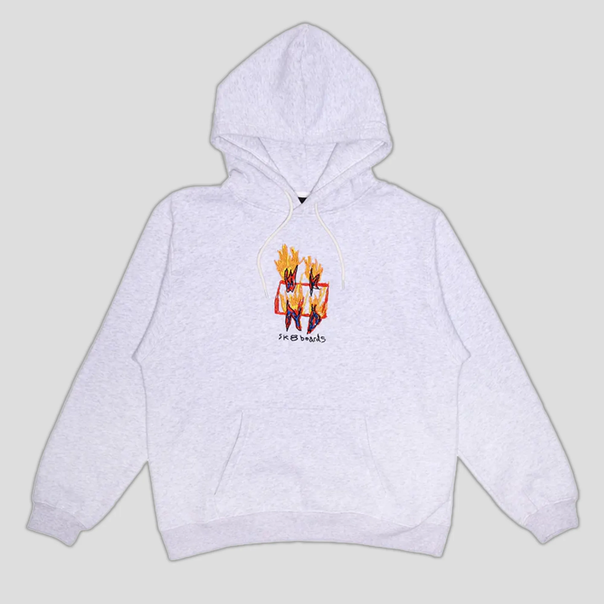 WKND Ashed Out Hoodie - Heather Grey comfortable for sitting Minimal Fashion